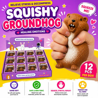 Squishy Groundhog – Super Soft Decompression Stress Toy - Rise and Redemption