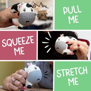Squishy Stress Toy - Moody Cow - Novelty Fidget Squishies - Rise and Redemption