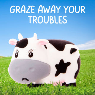 Squishy Stress Toy - Moody Cow - Novelty Fidget Squishies - Rise and Redemption