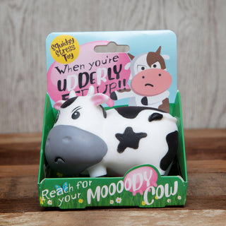 Squishy Stress Toy - Moody Cow - Novelty Fidget Squishies - Rise and Redemption