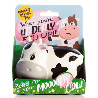 Squishy Stress Toy - Moody Cow - Novelty Fidget Squishies - Rise and Redemption