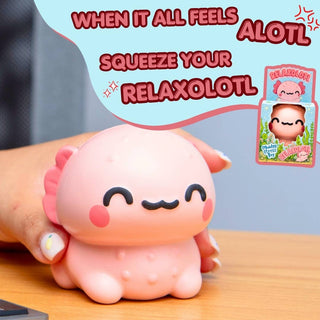 Squishy Stress Toy - Relaxolotl - Novelty Fidget Squishies - Rise and Redemption