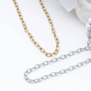 Stainless Steel Cable Link Chain Necklace - Rise and Redemption