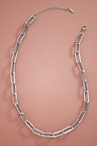 Stainless Steel Clip Chain Necklace - Rise and Redemption