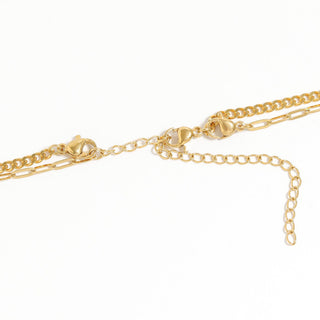 Stainless Steel Moon & Compass Star Charm Necklace - Rise and Redemption