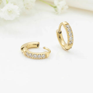 Stone Huggie Earrings - Rise and Redemption
