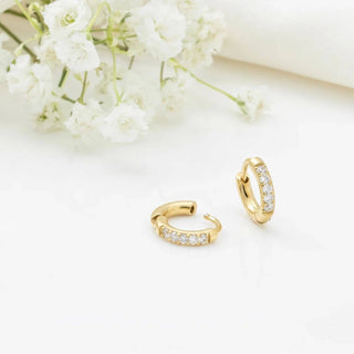 Stone Huggie Earrings - Rise and Redemption