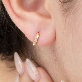 Stone Huggie Earrings - Rise and Redemption