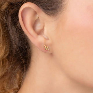Stone Lightning Bolt Earring - Rise and Redemption