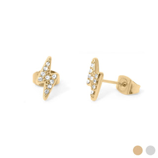 Stone Lightning Bolt Earring - Rise and Redemption