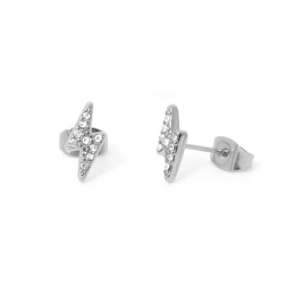 Stone Lightning Bolt Earring - Rise and Redemption