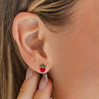 Strawberry Studs on Velvet Tag - Rise and Redemption