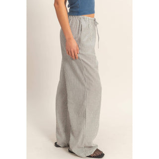 Striped Wide Leg Pants - Rise and Redemption