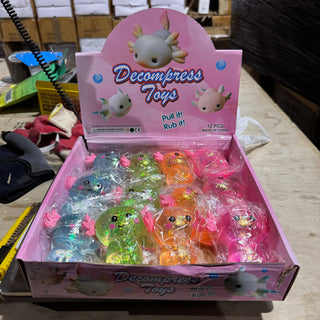 Sugar Squeeze Glitter Axolotl Toy - Rise and Redemption
