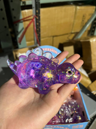 Sugar Squeeze Glitter Stegosaurus Toy | A026 - Rise and Redemption