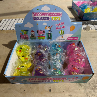 Sugar Squeeze Multicolor Glitter Rubber Duck Toy - Rise and Redemption