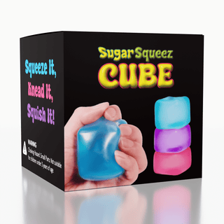 SugarSqueez Cube Large Size Squishy Fidget Sugar Stress Ball (1pc) Color Ships Assorted - Rise and Redemption
