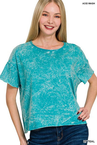Summer Crinkle Mineral Washed top - Rise and Redemption