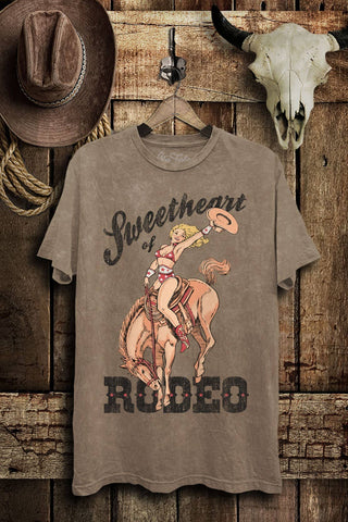 Sweetheart Of Rodeo Cowgirl Graphic Top - Rise and Redemption