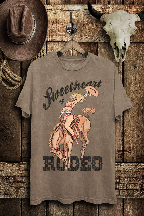 Sweetheart Of Rodeo Cowgirl Graphic Top - Rise and Redemption