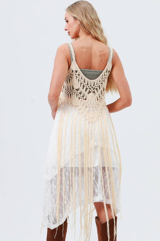 Tassel Fringe Crochet Tops: Bold Styling Cover - Up - Rise and Redemption