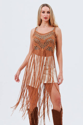 Tassel Fringe Crochet Tops: Bold Styling Cover - Up - Rise and Redemption