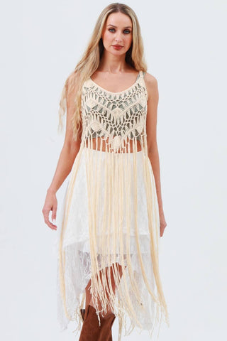 Tassel Fringe Crochet Tops: Bold Styling Cover - Up - Rise and Redemption