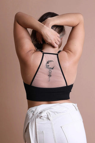 Tattoo Back Mesh Bralette – Unique, Comfortable, Stylish ✨ - Rise and Redemption