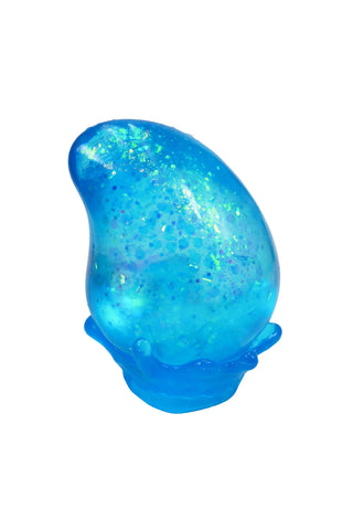 Tear Drop Glittery Maltose Putty Filled Squishy w/ Stand - Rise and Redemption