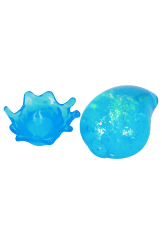 Tear Drop Glittery Maltose Putty Filled Squishy w/ Stand - Rise and Redemption