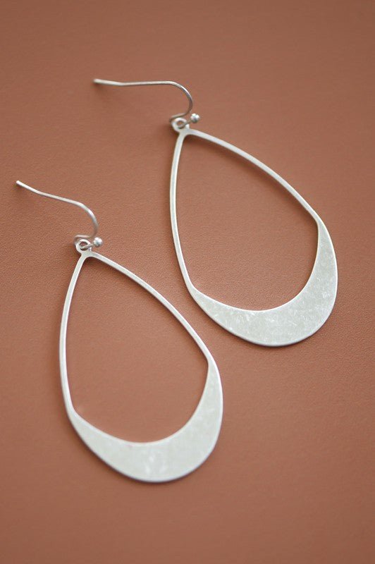 Tear Drop Metal Earrings - Rise and Redemption