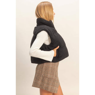 Teddy Fur Puffer Vest - Rise and Redemption