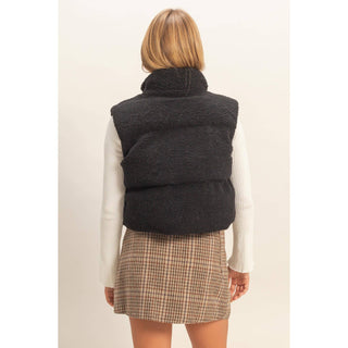 Teddy Fur Puffer Vest - Rise and Redemption