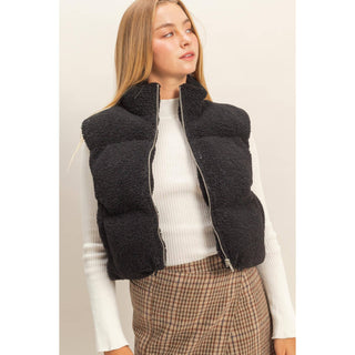 Teddy Fur Puffer Vest - Rise and Redemption