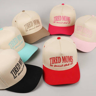 Tired Moms EST Social Club 24/7 Embroidery Cap - Rise and Redemption