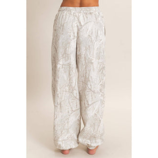 Tree Camouflage Print Jogger Pants - Rise and Redemption