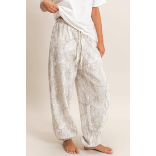 Tree Camouflage Print Jogger Pants - Rise and Redemption