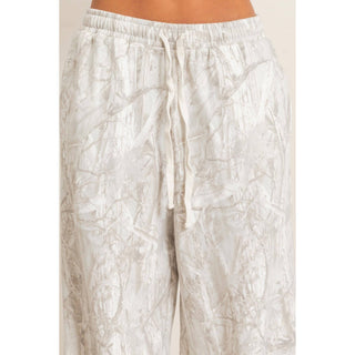 Tree Camouflage Print Jogger Pants - Rise and Redemption