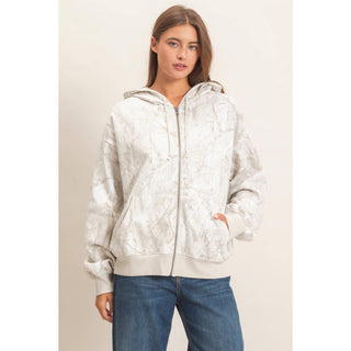 Tree Camouflage Zip-Up Hoodie - Rise and Redemption