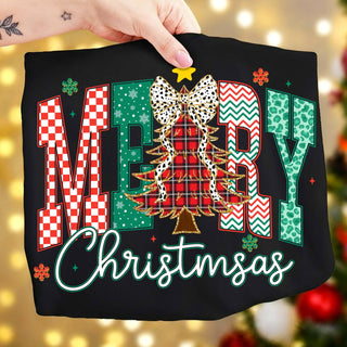 Trendy Christmas Tree Comfort Colors Tee - Rise and Redemption