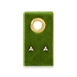 Triple Cluster Studs on Velvet Tag - Rise and Redemption