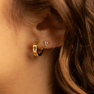 Triple Cluster Studs on Velvet Tag - Rise and Redemption