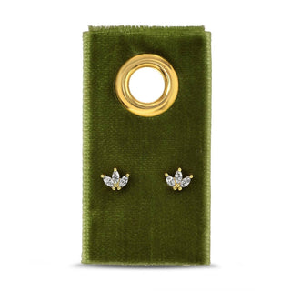 Triple Marquise Cubic Zirconia Studs on Velvet Tag - Rise and Redemption