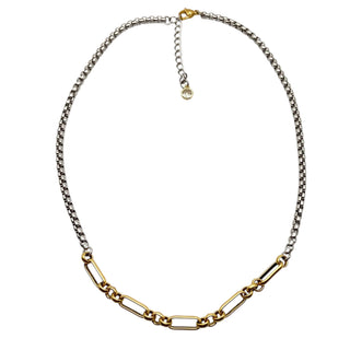 TVB&CO Designs Two tone mixed metal chain necklace  - Rise and Redemption