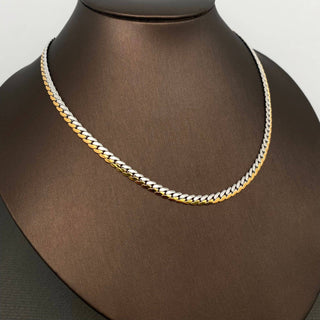 Two Tone 18K Gold Plated Stainless Steel Chain Necklace - Rise and Redemption