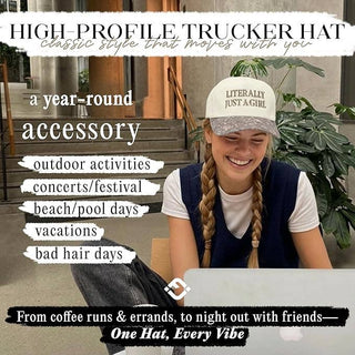 Two Tone Cap - Literally Just a Girl - Camo/Beige - Rise and Redemption