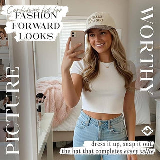 Two Tone Cap - Literally Just a Girl - Camo/Beige - Rise and Redemption