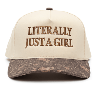 Two Tone Cap - Literally Just a Girl - Camo/Beige - Rise and Redemption