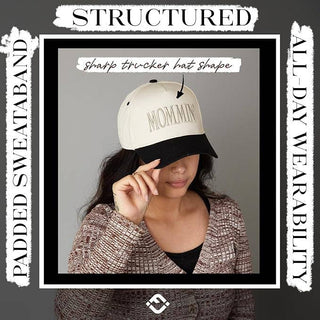 Two Tone Cap - Mommin' - Black/Beige - Rise and Redemption