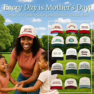 Two Tone Cap - Mommin' - Black/Beige - Rise and Redemption